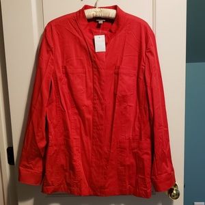 J. Jill Cotton Button Front Jacket